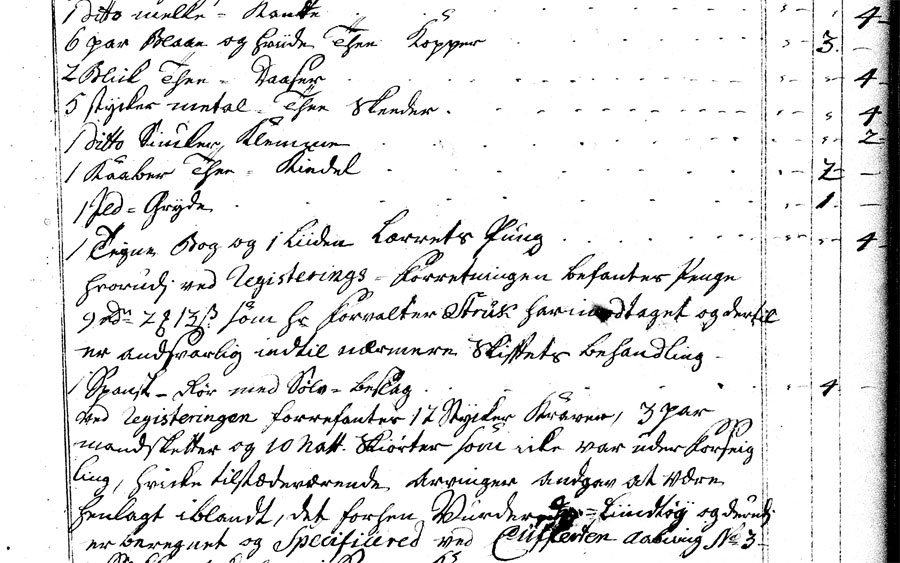 Eiler Struch - Skifte 1776, fol.95